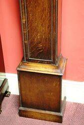 Lovely Small Early C20th Oak Grandmother Clock 