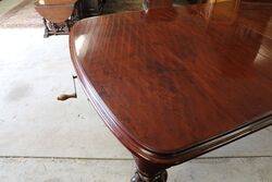 A Antique Mahogany D End 3 Leaf Extension Table