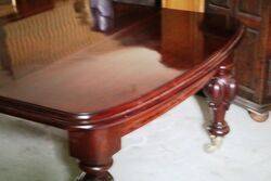 A Antique Mahogany D End 3 Leaf Extension Table