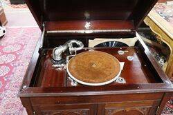 Antique 1920and39s Apollo Super 1X Cabinet Gramophone