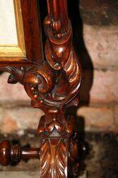 Stunning Victorian Carved Mahogany Fire Screen