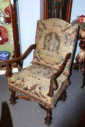 Early C20th Oak Barley Twist Set of 8 Chairs 