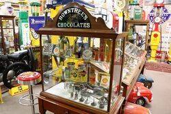 A Large Antique Rowntreeand39s Chocolates Shop Counter Dispensing Cabinet 