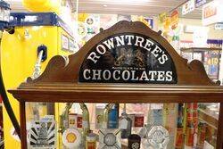 A Large Antique Rowntreeand39s Chocolates Shop Counter Dispensing Cabinet 