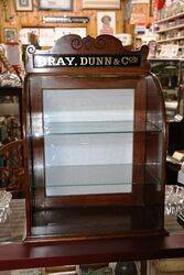 Antique GRAY DUNN andCos Biscuits Cp Dispensing Counter Toabinet 