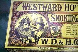 Old Westward Ho Pictorial Enamel Sign