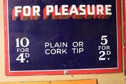 Vintage Park Drive For Pleasure Enamel Sign   mint 