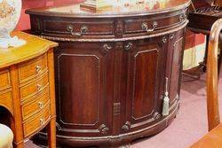 Victorian Half Round Mahogany Sideboard.