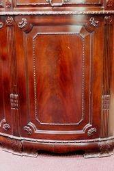 Victorian Half Round Mahogany Sideboard