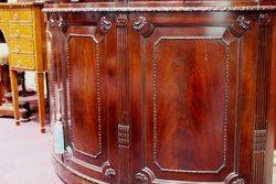 Victorian Half Round Mahogany Sideboard