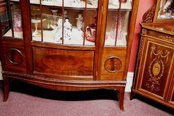 Quality Antique Mahogany Astricul Glazed Display Cabinet 