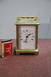 Vintage Brass French 8 Day Carriage Clock  