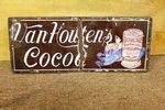 Antique Small Van Houtens Enamel Sign