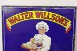A Rare Antique Walter Wilsons Smiling Service Enamel Sign
