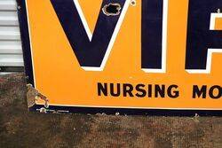 Vintage VIROL Nursing Mothers Need It Enamel Sign 