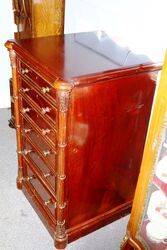 Stunning Antique Mahogany Safe Cabinet inc Safe 