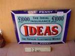 Antique Ideas One Penny Enamel Sign 