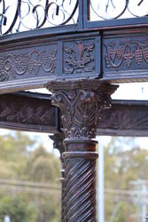 Large Cast Iron 3 meter dia 6 Column Gazebo 