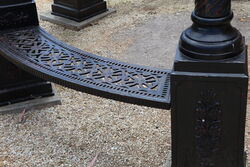 Large Cast Iron 3 meter dia 6 Column Gazebo 