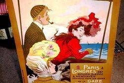 A Large French Railway Pictorial Advertising Poster 