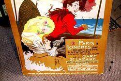 A Large French Railway Pictorial Advertising Poster 