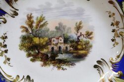 Antique Cabinet Plate of the Rococo Revival Period 