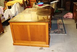 1950and39s Large Oak Partners Desk 