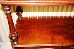 A Quality Mid Victorian Antique Mahogany Dumbwaiter 