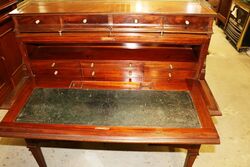 Antique Louis XVI Style Mahogany Cylinder Top Desk 