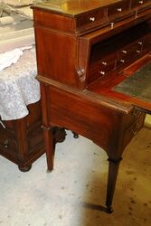 Antique Louis XVI Style Mahogany Cylinder Top Desk 