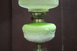 Antique Corinthian Column Oil Lamp Converted to Electric 