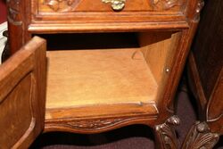 Pair of Antique French Oak Bedside Cabinets 