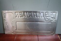 New Old Stock Embossed Mariner Outboards Tin Sign 
