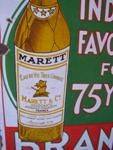 MARETT BRANDY ENAMEL SIGN --- 18&amp;amp;quot;x24&amp;amp;quot;    --SP28A