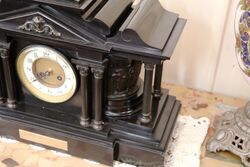Antique MarbleSlate Mantle Clock 