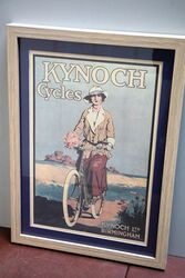 Original Vintage KYNOCH Cycles Framed Advertising Print