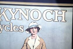 Original Vintage KYNOCH Cycles Framed Advertising Print