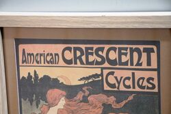 Stunning Original Vintage American Crescent Cycles Print 