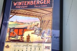 Farming Poster 1930 Wintenberger Pictorial Calendar Poster 