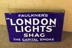Faulkners London Lights Post Mount Double Enamel Sign