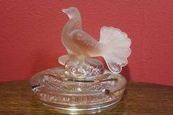 Art Deco Pink Glass Ashtray