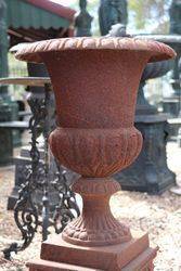 Small Romano Cast Iron Urn And Base 