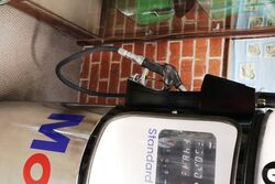 A Late Double 1960+39s Gilbarco Round T1 Mobil Petrol Pump 