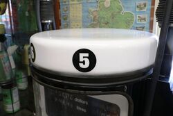 A Late Double 1960and39s Gilbarco Round T1 Mobil Petrol Pump 