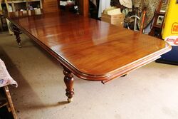 Stunning Antique 4 Leaf Mahogany Extension Table