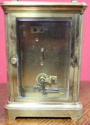 Large C19th French 8 Day Carriage Clock,