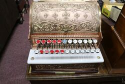 Antique National All Brass  Cash Register Model 235 