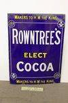 Early Rowntrees Cocoa Enamel Advertising Sign