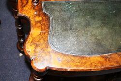 Mid Victorian Antique Burr Walnut CanterburyLadies Desk  