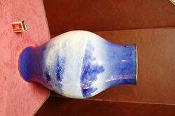 Large Antique Royal Doulton Blue Children Vase 